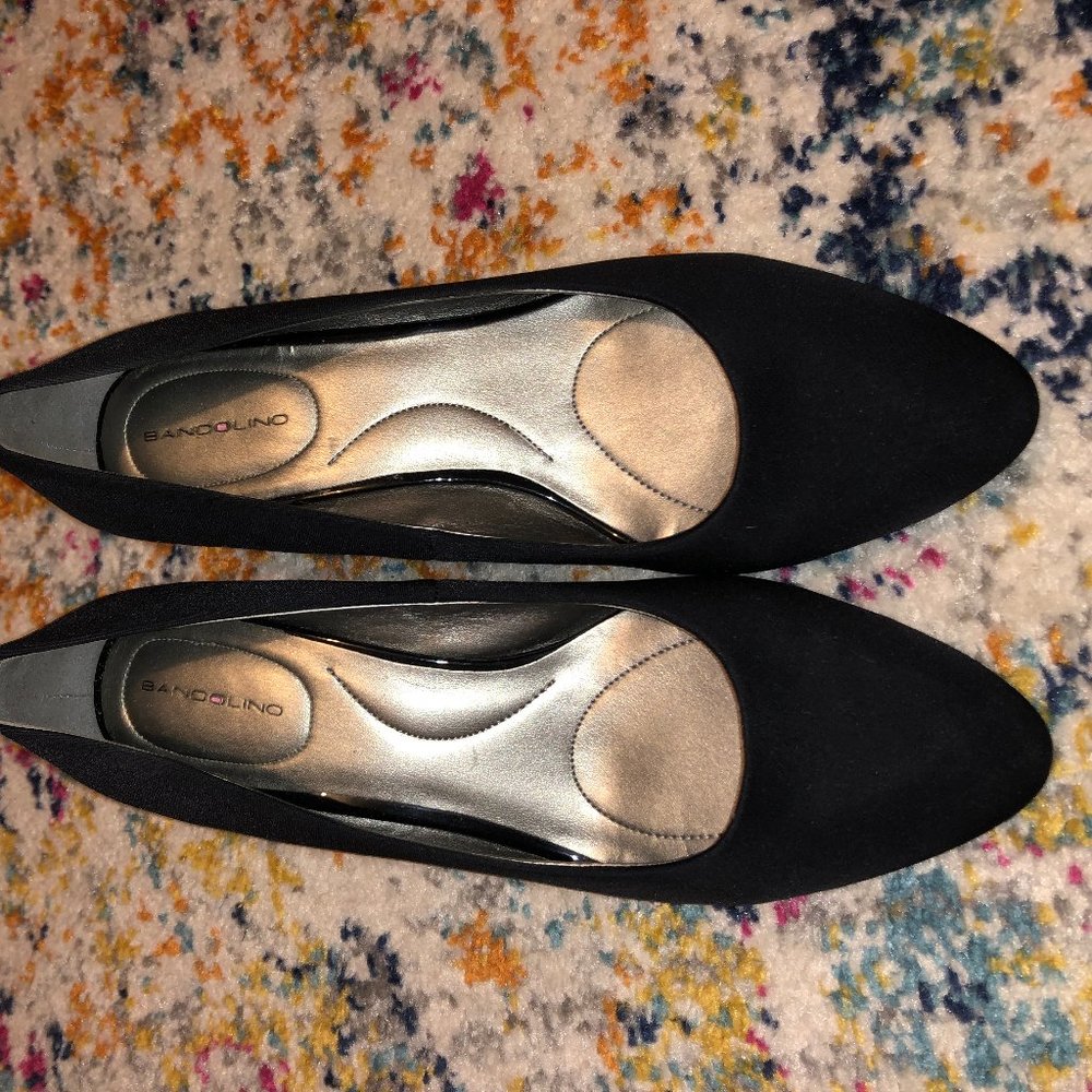 Black Low Wedge Pumps
